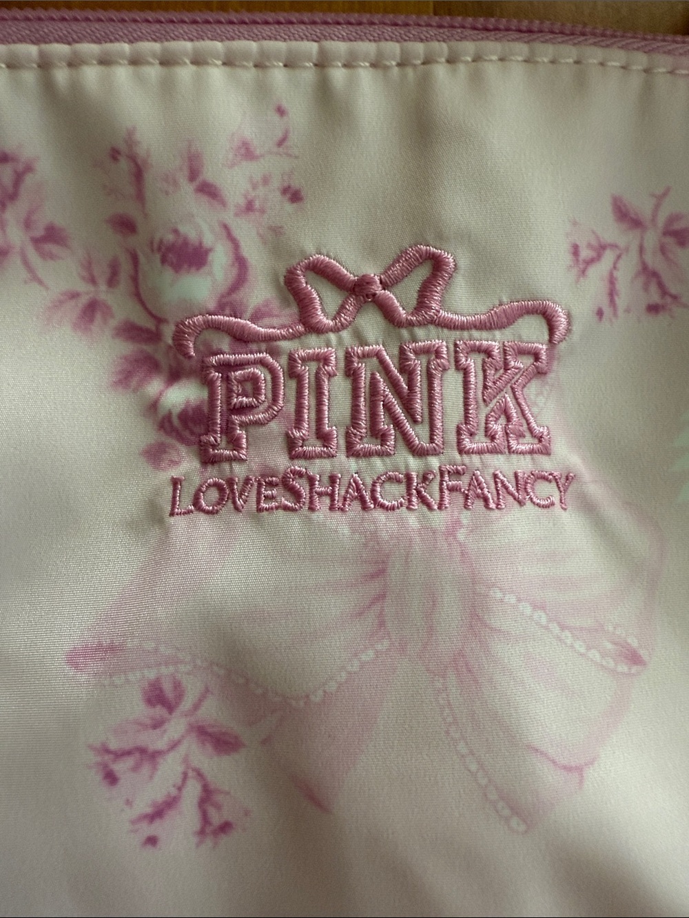 NWT PINK x LoveShackFancy Tote Bag in Beaux Icons - Picture 3 of 10